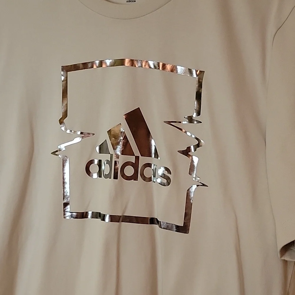 Sale Adidas Metallic Tshirt Size Medium